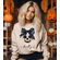 Coquette Bow Skull Halloween Custom Sweatshirt - Halloween Skeleton Aesthetic  Sweatshirt