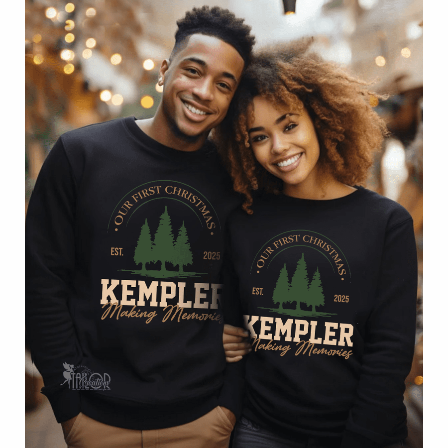 Christmas Tree Farm Sweatshirt - Matching Christmas Tree Farm Custom Name Hoodie Sweater