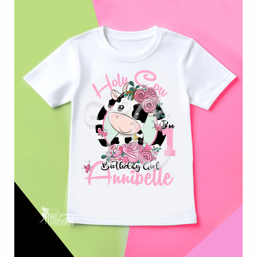 Cow Farm Animals Banyard Birthday T Shirt - Farm Animals Birthday Barnyard Outfit for Boys