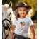 Cowgirl Horse Boho Pink Pastel Wild and Free Tee Shirt for Girls - Western Theme Cowgirl Birthday Party Outfit Ideas