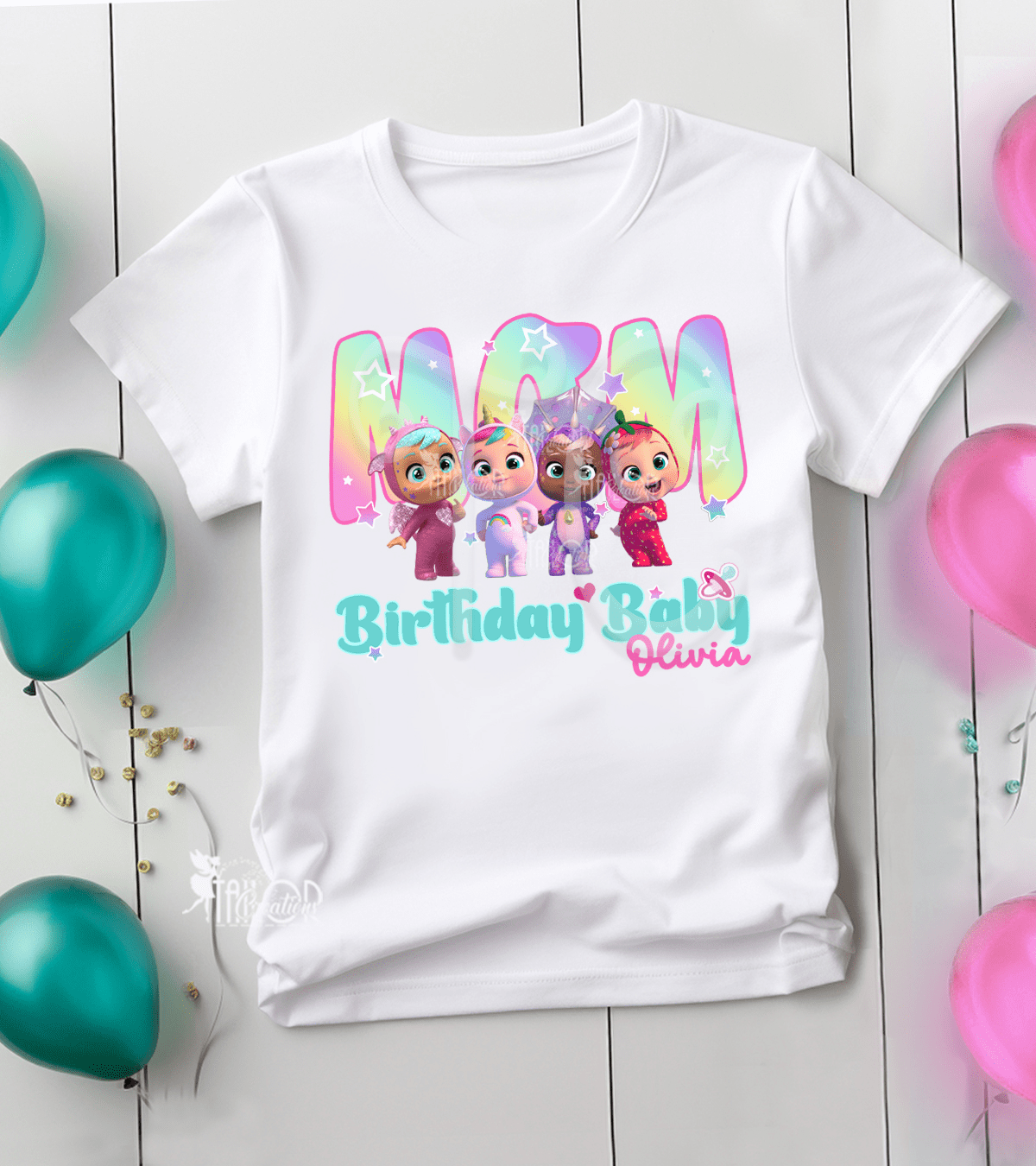 Cry Babies Matching Family Birthday Party Tee Shirt - Bebés Llorones Camiseta Fiesta Cumpleaños Familiar