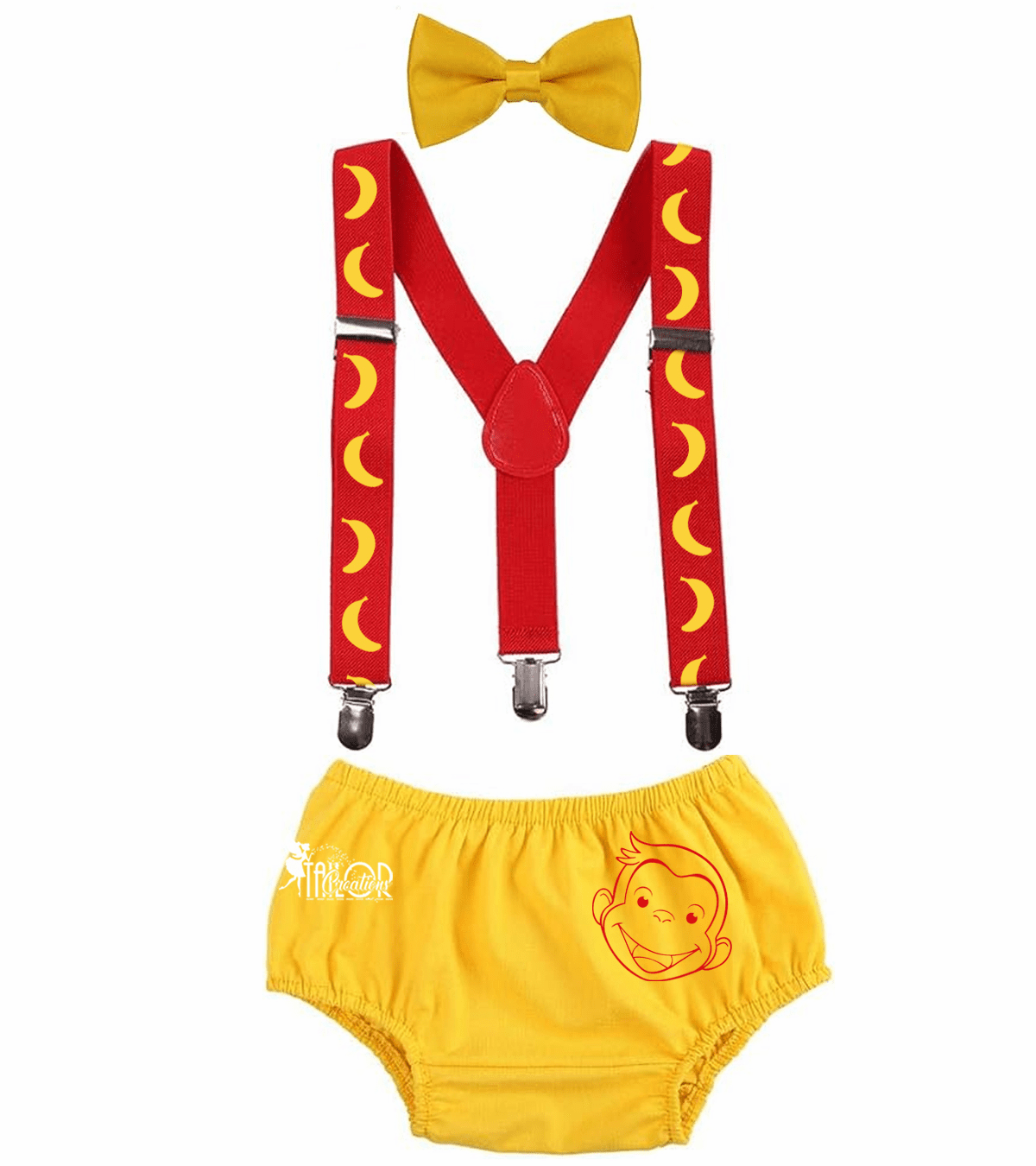 Curious George First Birthday Outfit - Monkey Cake Smash Outfit
