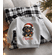 Custom Dachshund Puppy Dog Santa Hat Name Sweatshirt Kids - Custom Christmas Dog Toddler Sweatshirt