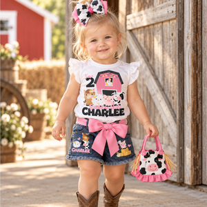 Custom Denim Short Sets