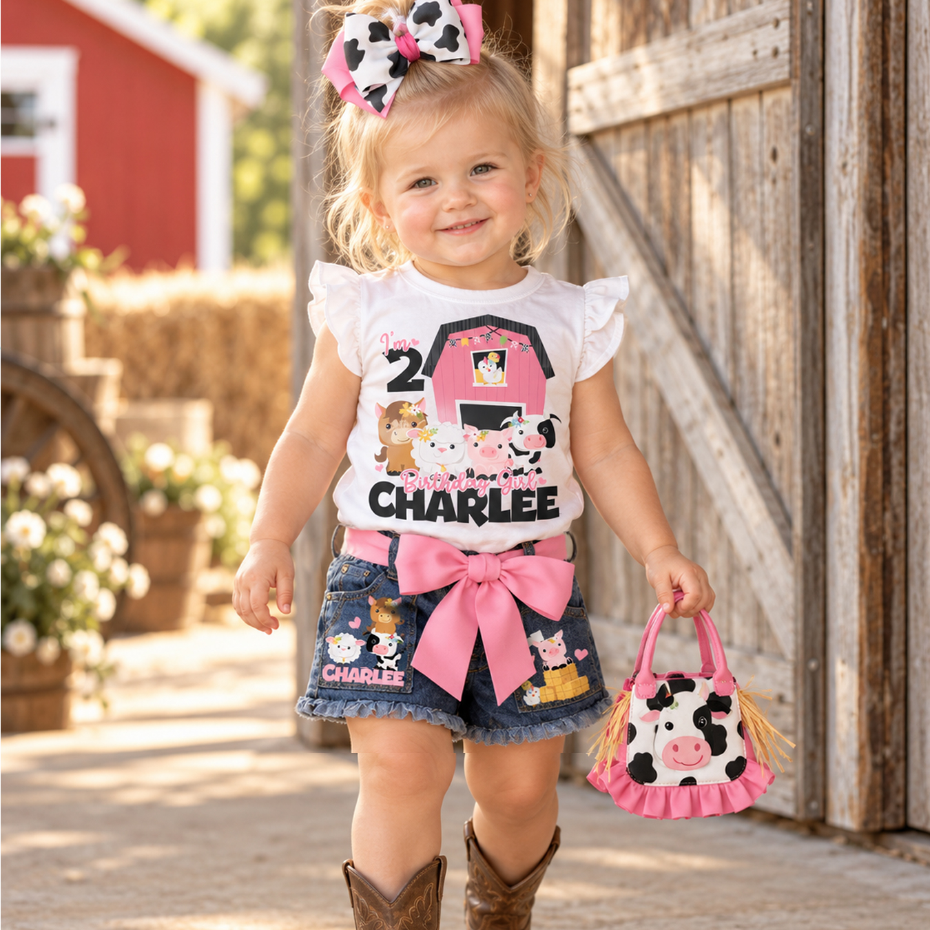 Custom Denim Short Sets