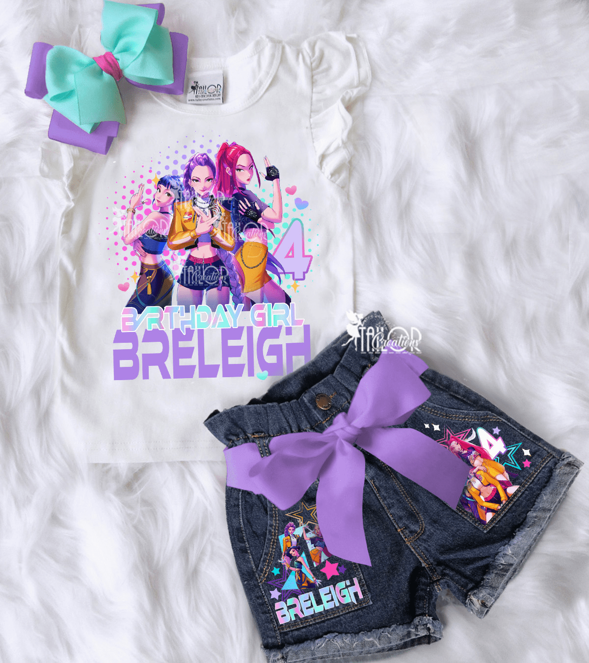Cute K Pop Demon Hunters Birthday Outfit Kids - K Pop Demon Hunters Birthday Party Outfit for Girls