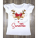 Cute Reindeer Christmas Tee Shirt for Girls - Cute Reindeer Sweater for Girls Toddler
