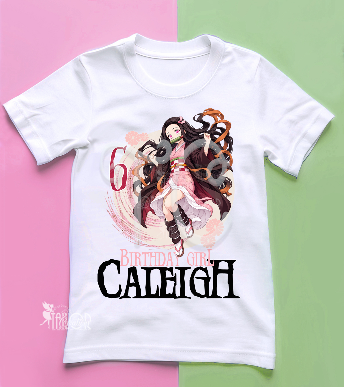 Demon Slayer Nezuko Kamado Birthday Party Tee Shirt Kids - Nezuko Kamado Birthday Party Outfit Ideas