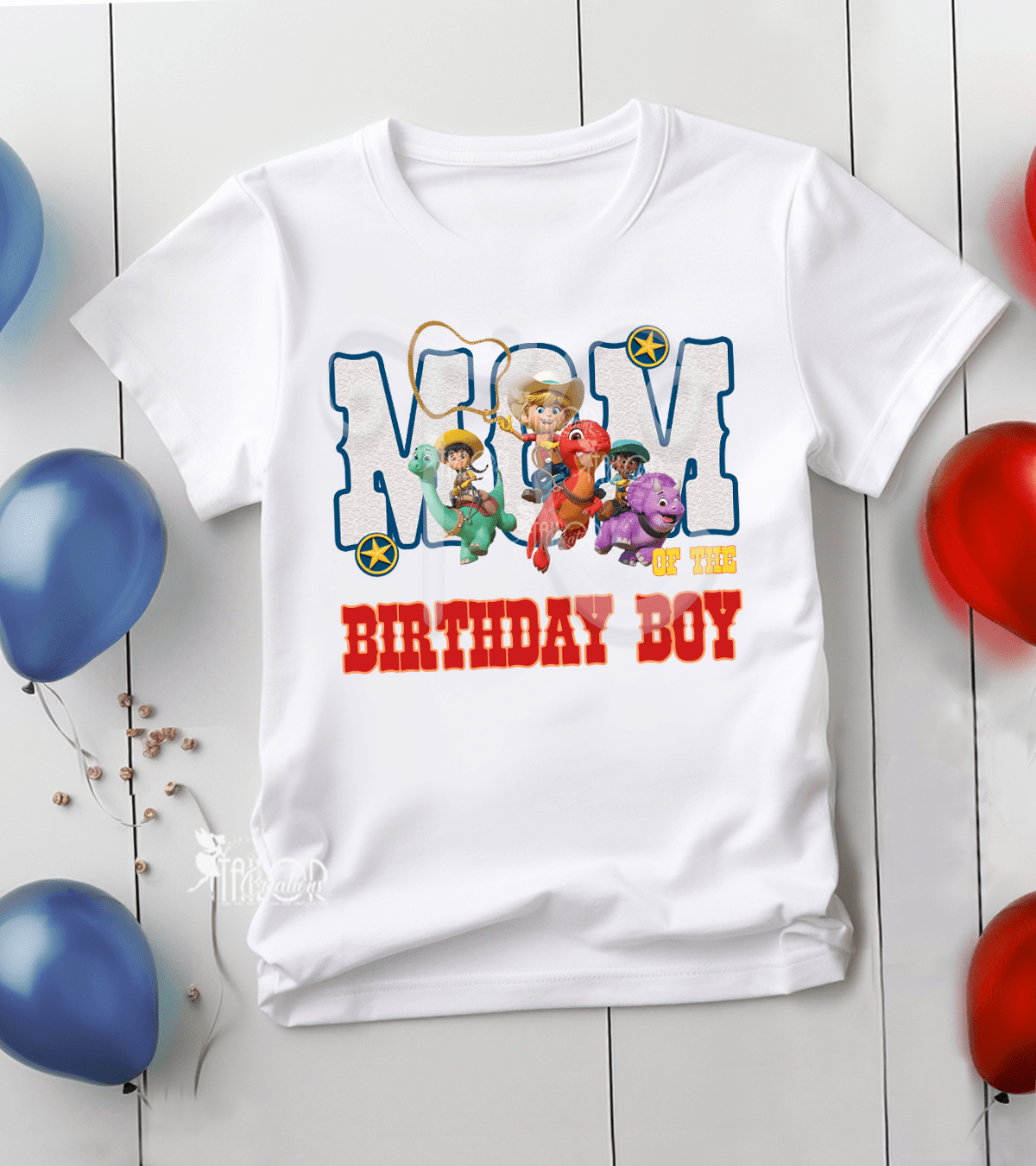 Dino Ranch Matching Family Birthday Party TShirt, Dino Ranch Birthday Tees