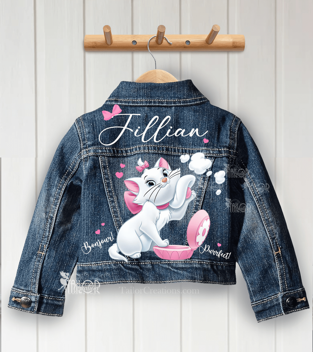 Disney Aristocats Marie Jacket - Disney Marie Custom Denim Jacket Toddler Girls
