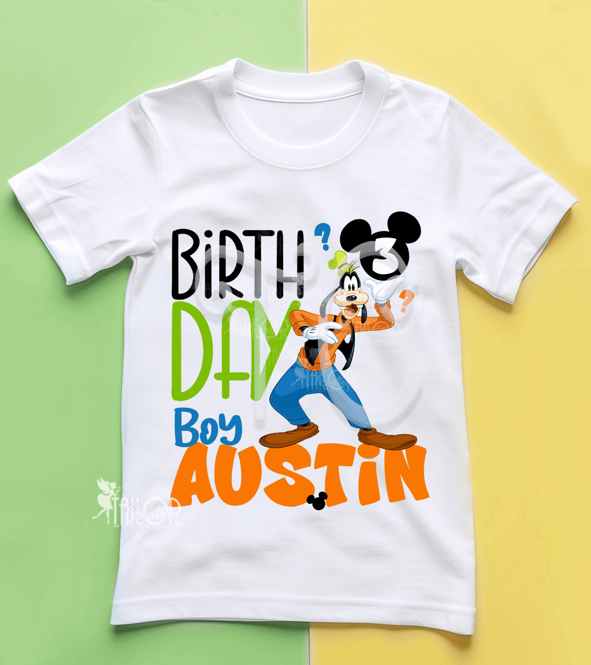 Disney Goofy Personalized Birthday Tee Shirt - Disney Goofy Birthday Party Outfit