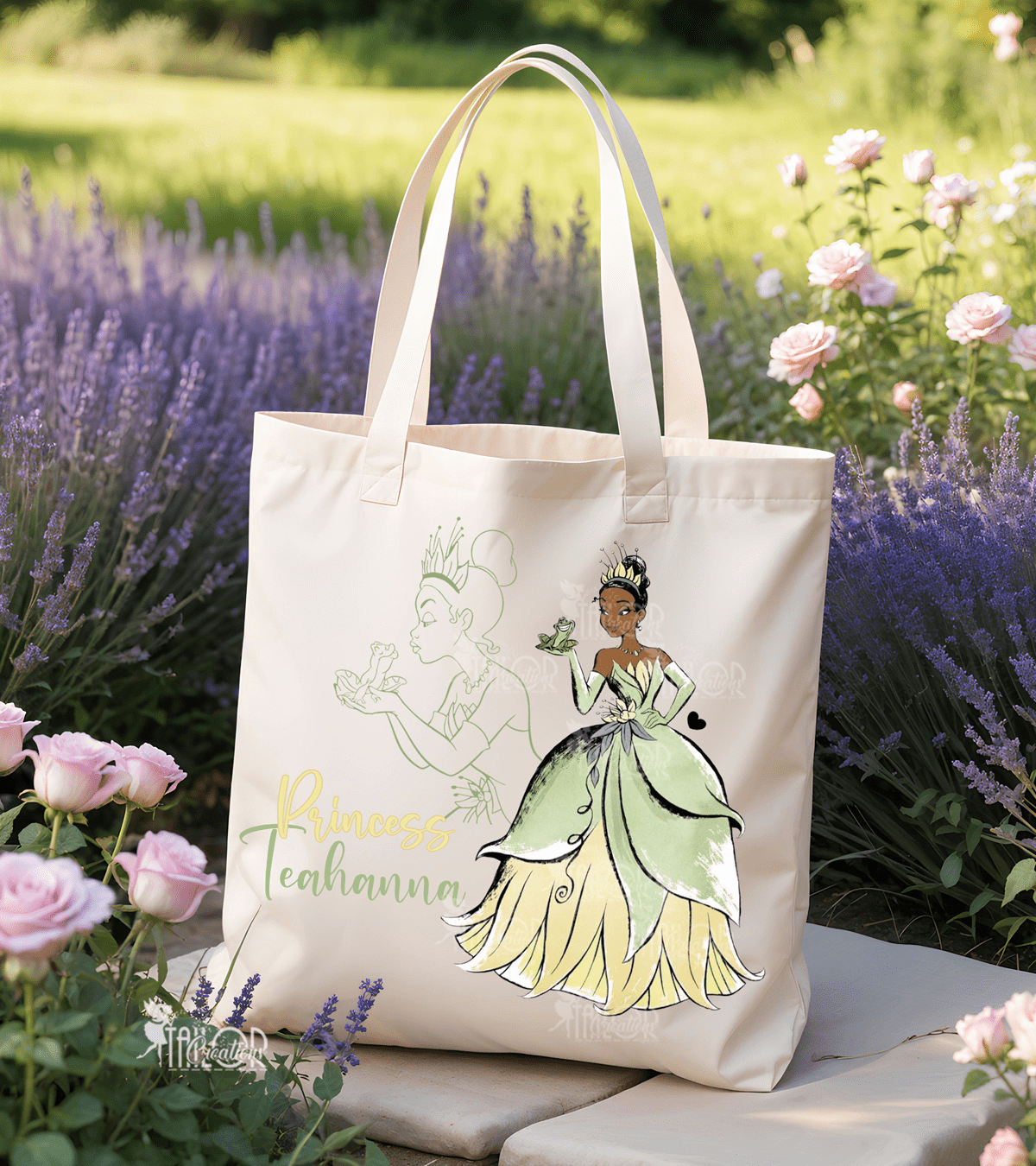Disney Princess and the Frog Tiana Tote Bag Gift - Disney Princess Disneyland Tote Bag