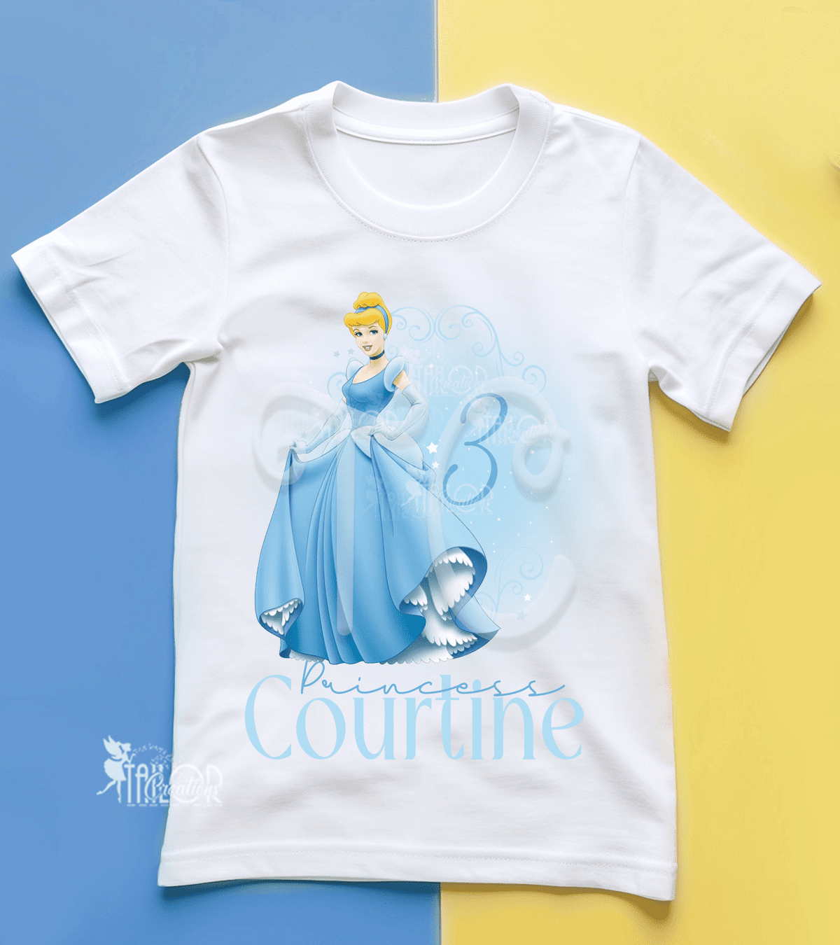 Disney Princess Birthday Party Tee Shirt - Cinderella Birthday Party Outfit Ideas Kids