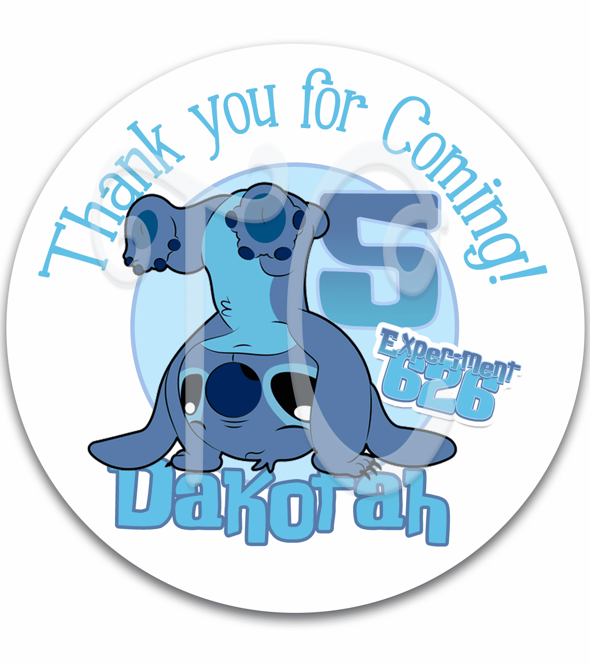 Disney Stitch Birthday Gift Favor Label Stickers - Disney Lilo & Sticker Birthday Stickers
