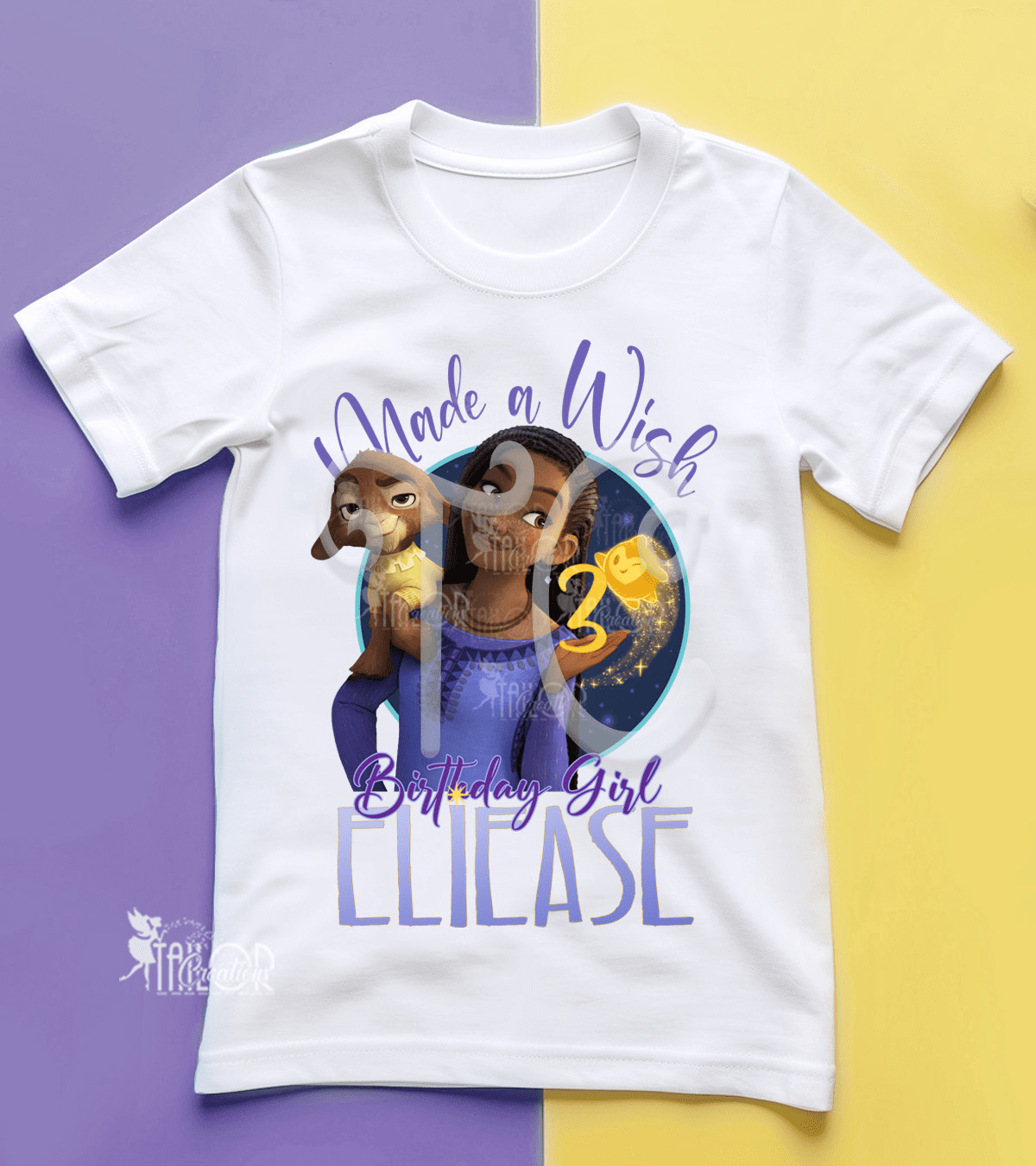 Disney Wish Asha Custom Family Birthday Tee Shirt - Disney Matching Family Tees Outfit
