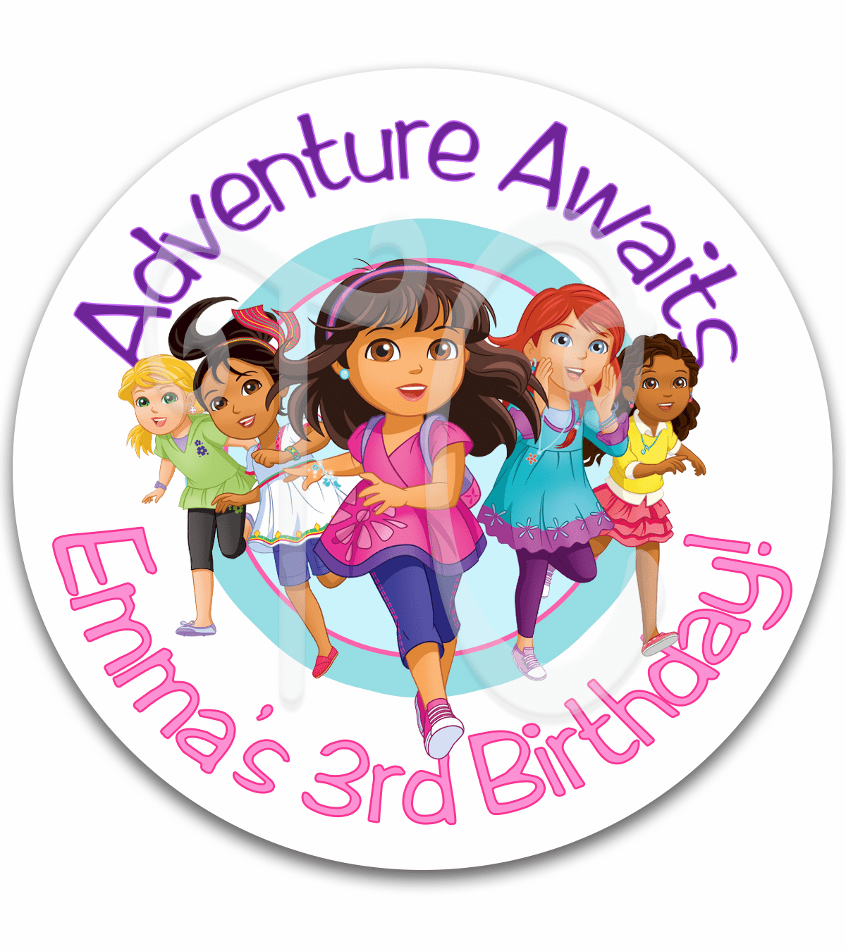 Dora the Explorer Birthday Gift Favor Label Stickers  Dora Party Favor Sticker Labels