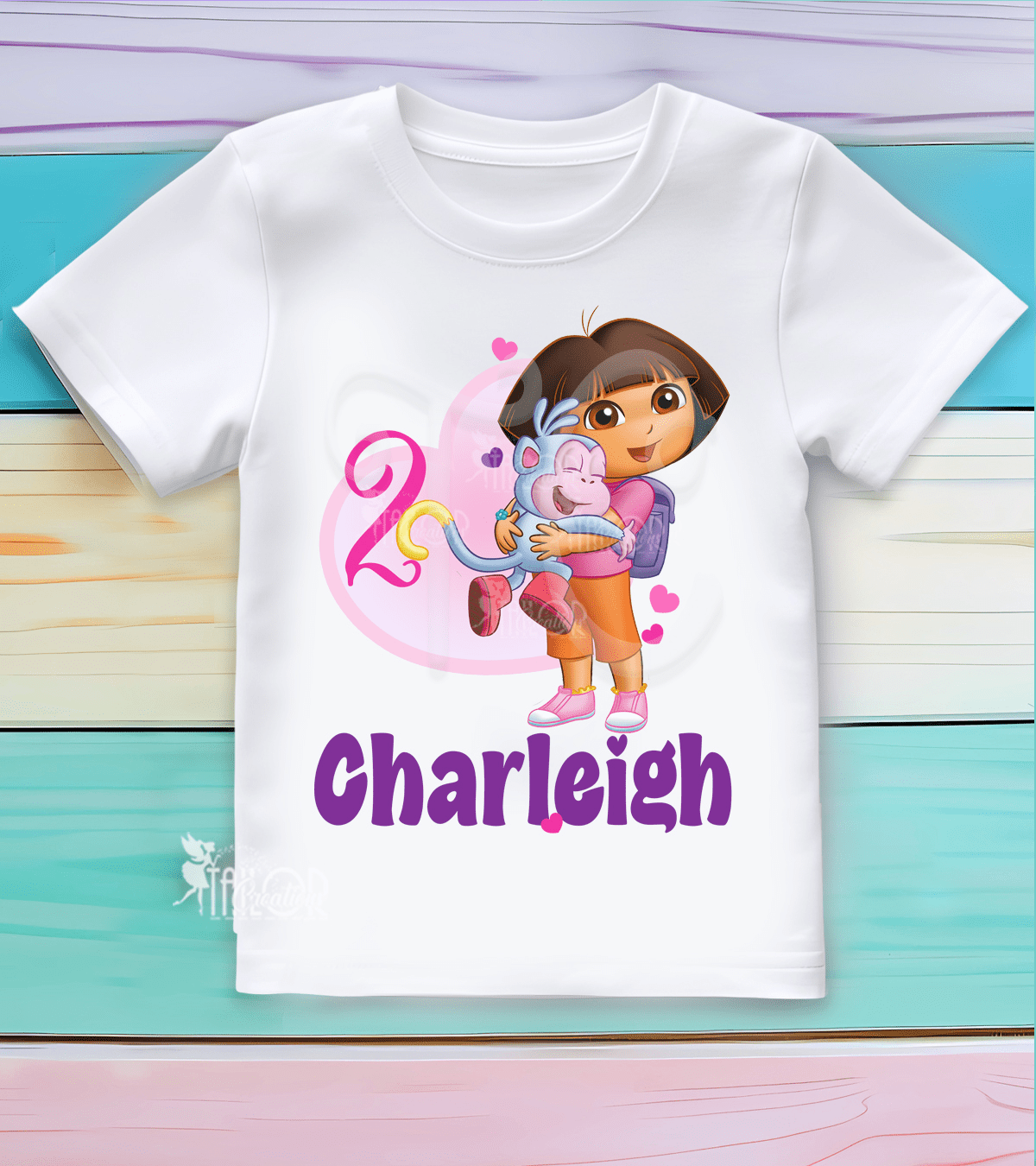 Dora the Explorer Personalized Birthday Tee Shirt - Dora Birthday Party Outfit Idea