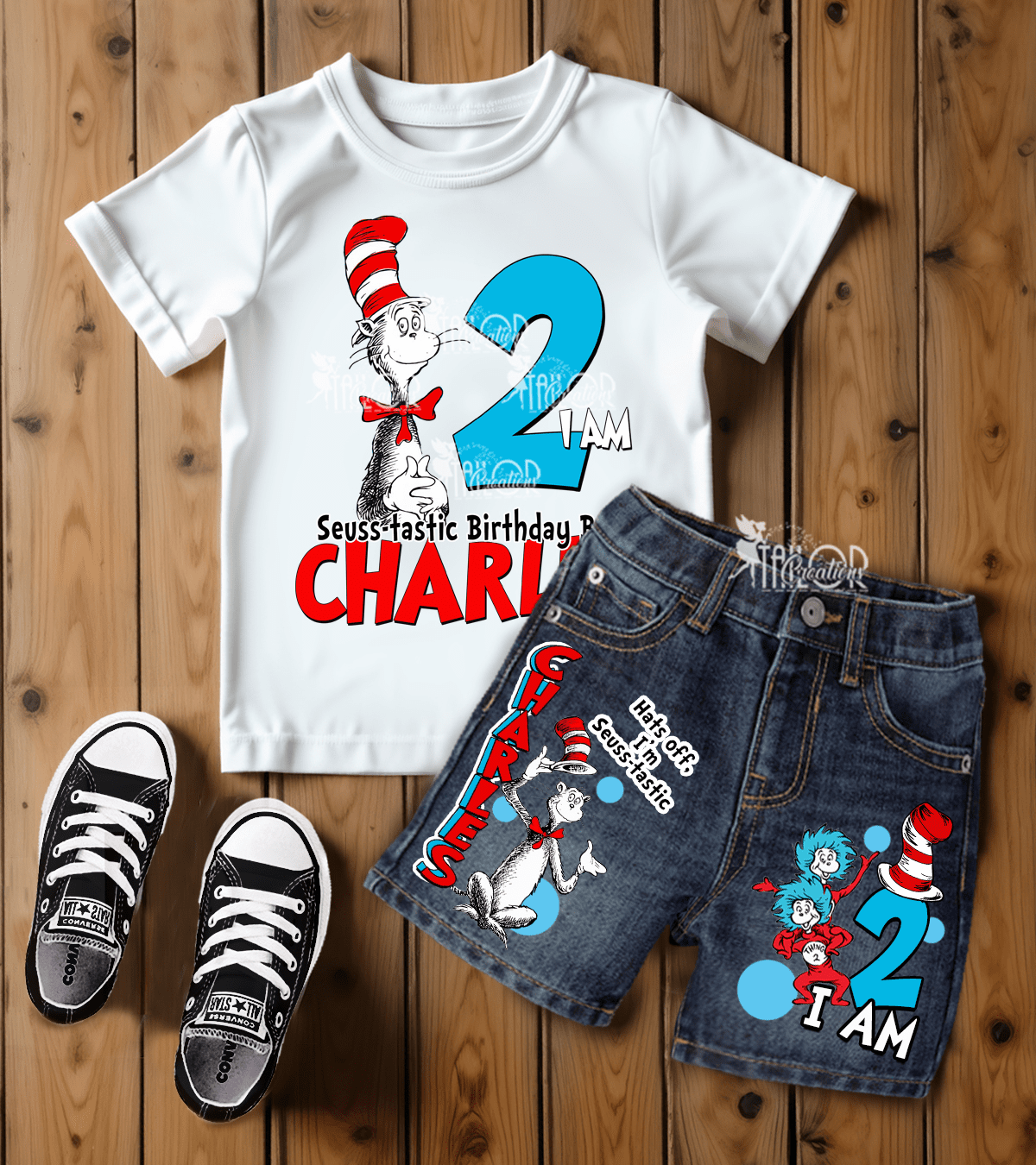 Dr Seuss Birthday Party Outfit Boys - Cat in the Hat Birthday Shirt Outfit 