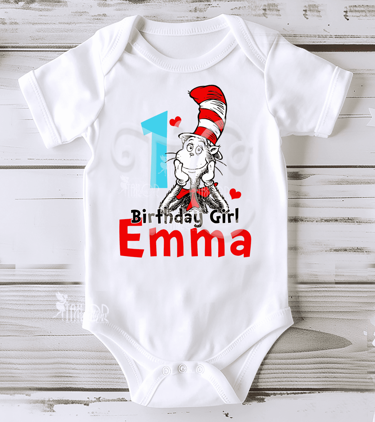 Dr Seuss First Birthday Bodysuit Baby Girl - Dr Seuss 1st Birthday Outfit Girls