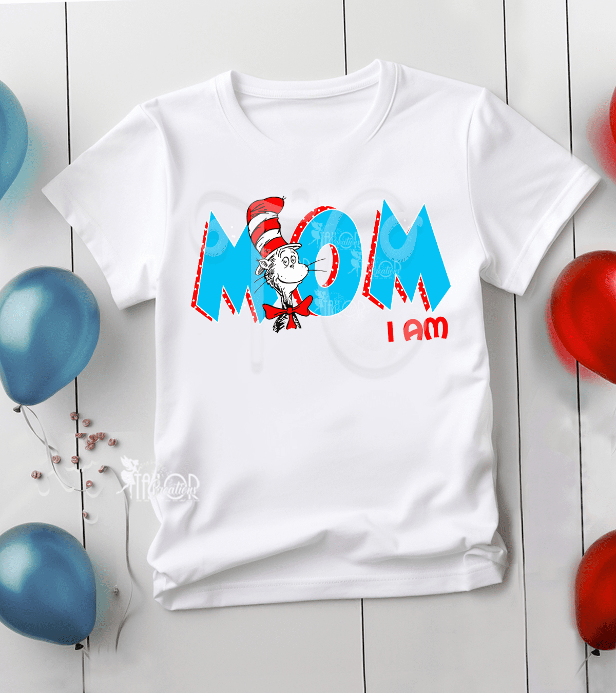 Dr Seuss Matching Family Birthday Party Shirt - Cat in the Hat Birthday Tees