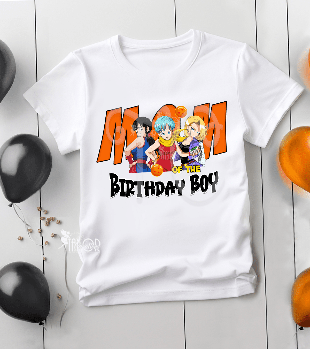 Dragon Ball Girls Matching Family Birthday Tees - Anime Matching Family Shirts