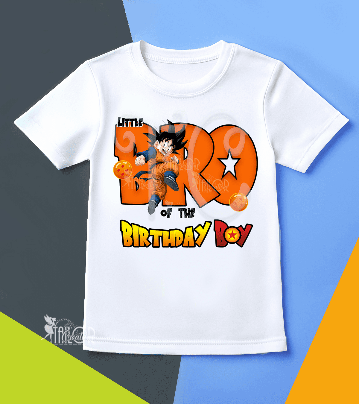 Dragon Ball Goten Matching Family Birthday Tee Shirt - Anime Birthday Shirts - Goten Custom Tee Shirt
