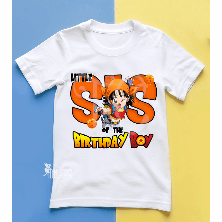 Dragon Ball Pan Render Birthday Tee Shirt - Anime Theme Matching Birthday Party Tees