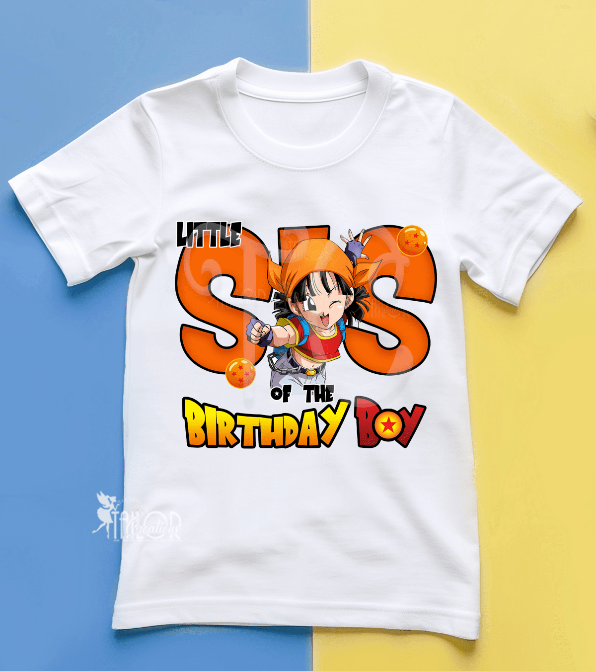 Dragon Ball Pan Render Birthday Tee Shirt - Anime Theme Matching Birthday Party Tees