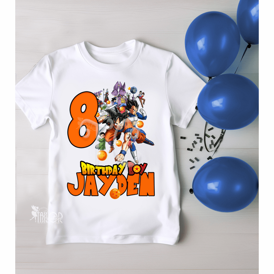 Dragon Ball Super Birthday Shirt, Anime Birthday Ideas, Goku Birthday Shirt