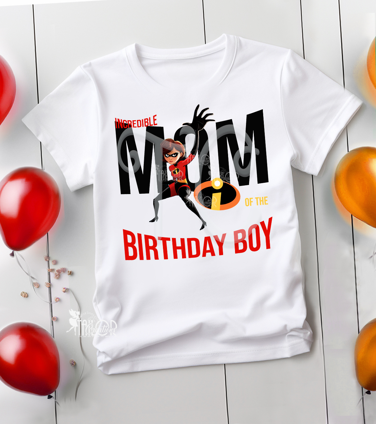 Elastigirl Mom Personalized Birthday Tee Shirt - Matching Incredible Family Outfit Ideas