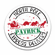 Express Delivery Santa Sleigh and Dinosaurs Custom Name Gift Label Stickers - North Pole Custom Holiday Gift Tags