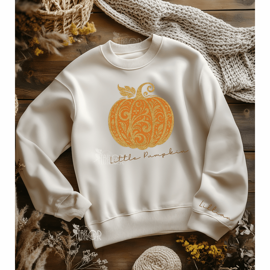 Fall Little Pumpkin Sweater for Girls - Pumpkin Patch Outfit with Leggings for Toddler Girl