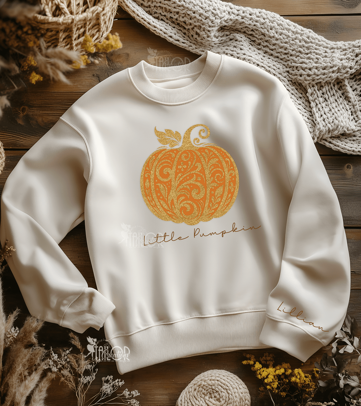 Fall Little Pumpkin Sweater for Girls - Pumpkin Patch Outfit with Leggings for Toddler Girl