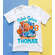 Finding Nemo Custom Denim Birthday Outfit Toddler Boy - Finding Nemo Shorts Set