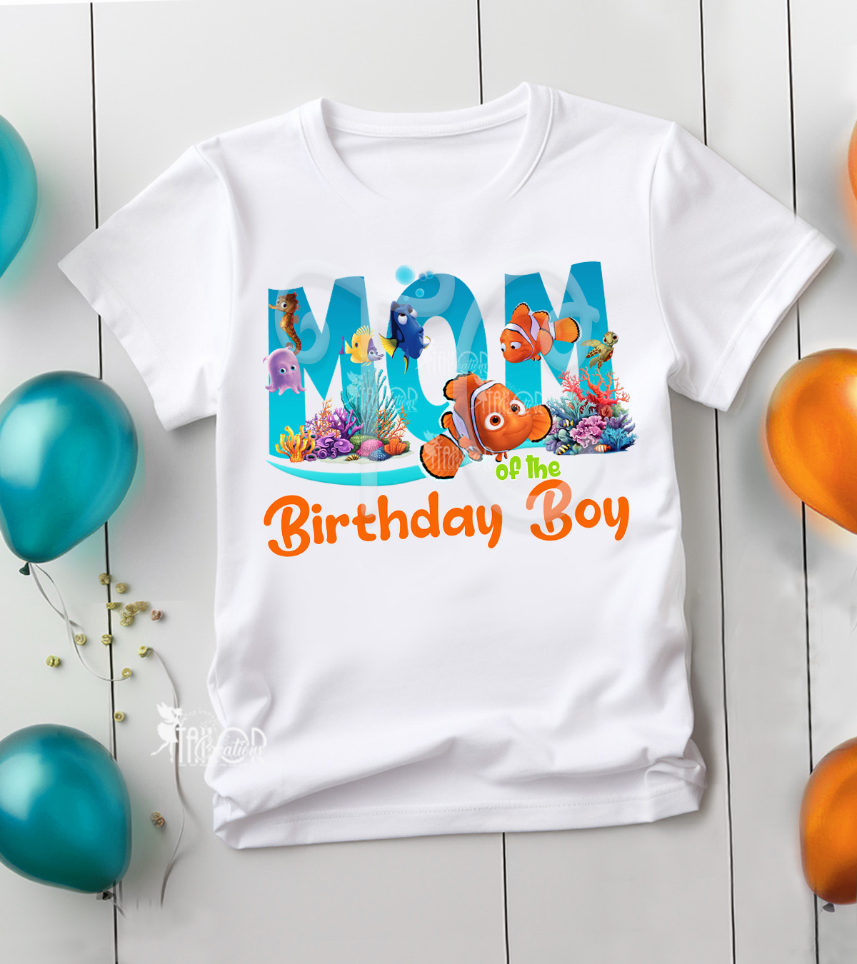 Finding Nemo Matching Family Birthday Party Tee Shirt - Disney Pixar Family Matching Outfit Tees