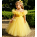 Flower Girl Yellow Tutu Dress - Off Shoulder Baby Toddler Flower girl Dress
