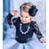 Fluffy Tutu Skirt - Black and Silver Tutu Skirt - Flower Girl Tutu Skirt - Birthday Tutu Skirt