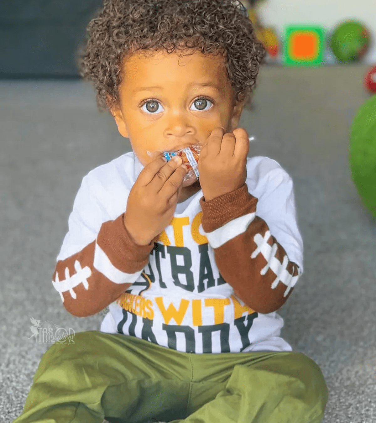 Football Sports Toddler Tee Shirt Toddler - I Watch Football With My Daddy Sweatshirt