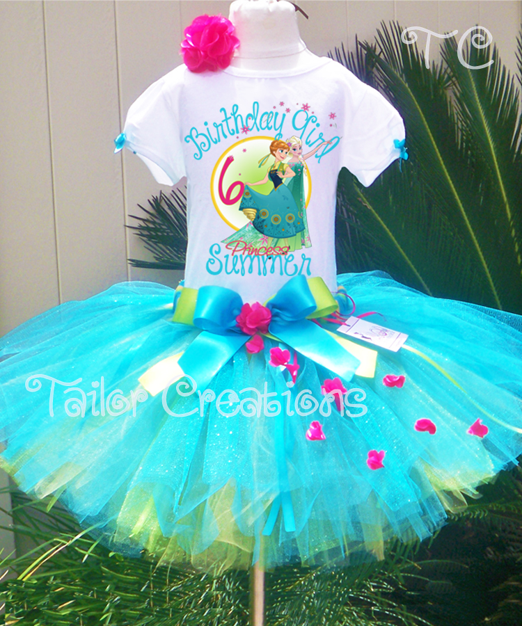Frozen Fever Personalized Tutu Dress