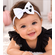 Ghost Face Hair Bow for Toddler Girl Kids - Custom Halloween Ghost Baby Headband