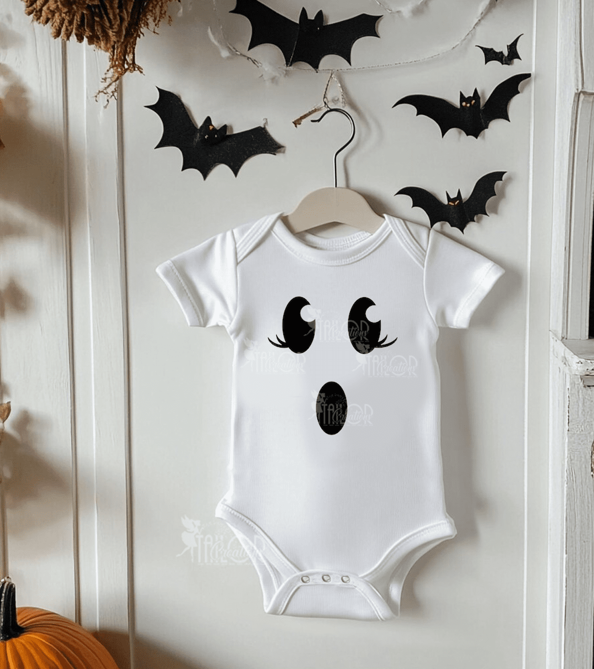 Ghost Face Halloween Costume Tutu - Ghost 1st Birthday Outfit Baby Toddler
