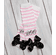 Ghost First Birthday Pink and Gold Outfit - Ghost Cake Smash Pink & Black Outfit