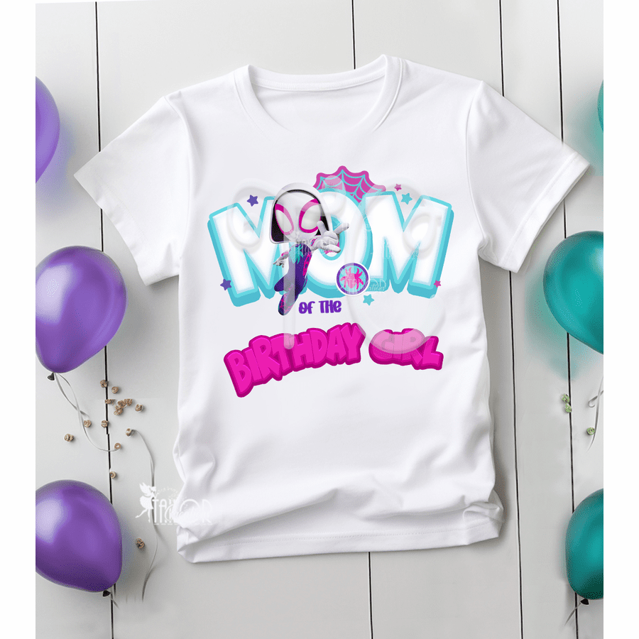 Ghost Spider Family Matching Birthday Tees Shirt - Disney Marvel Spidey Girl Birthday T Shirt