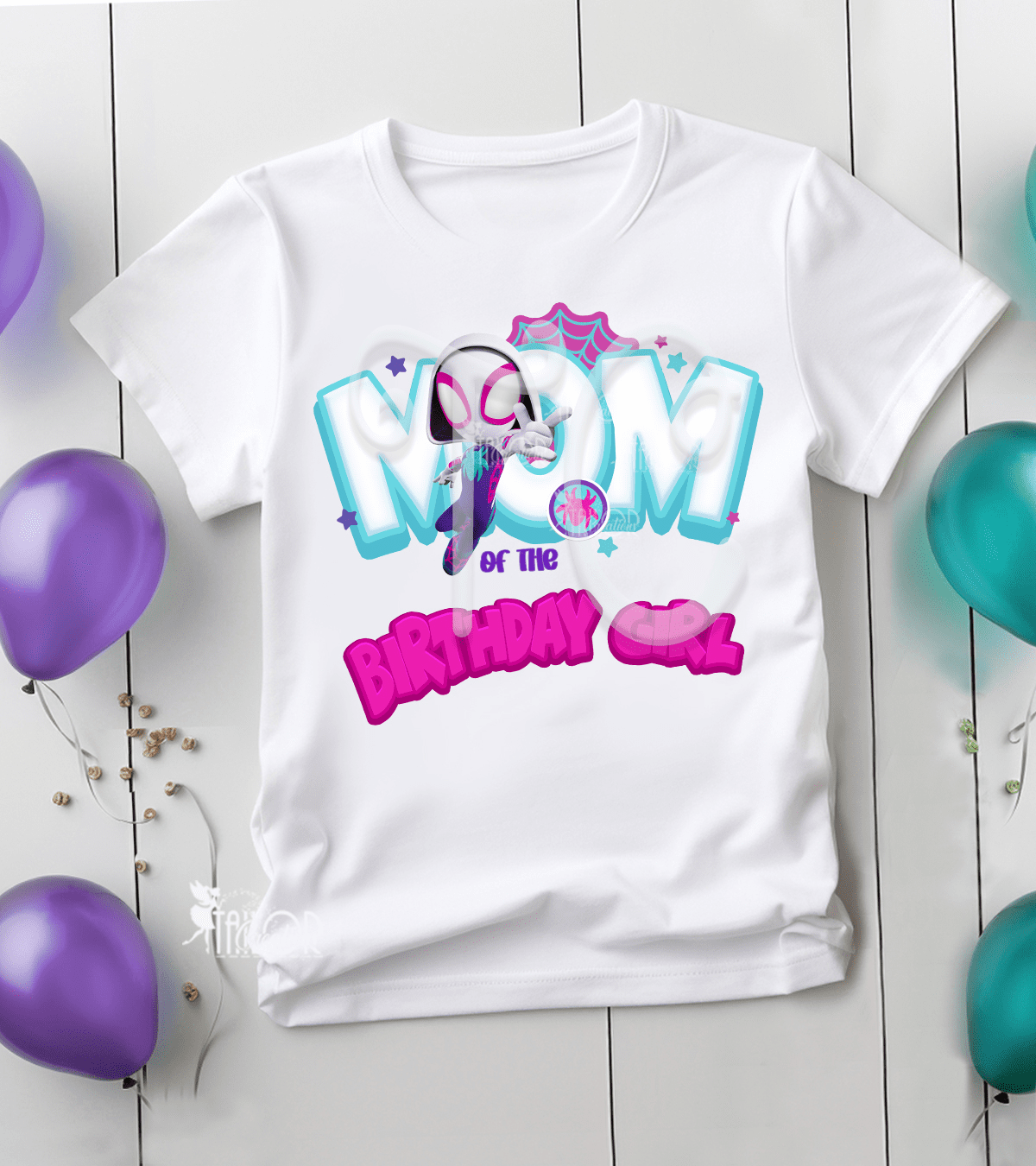 Ghost Spider Family Matching Birthday Tees Shirt - Disney Marvel Spidey Girl Birthday T Shirt