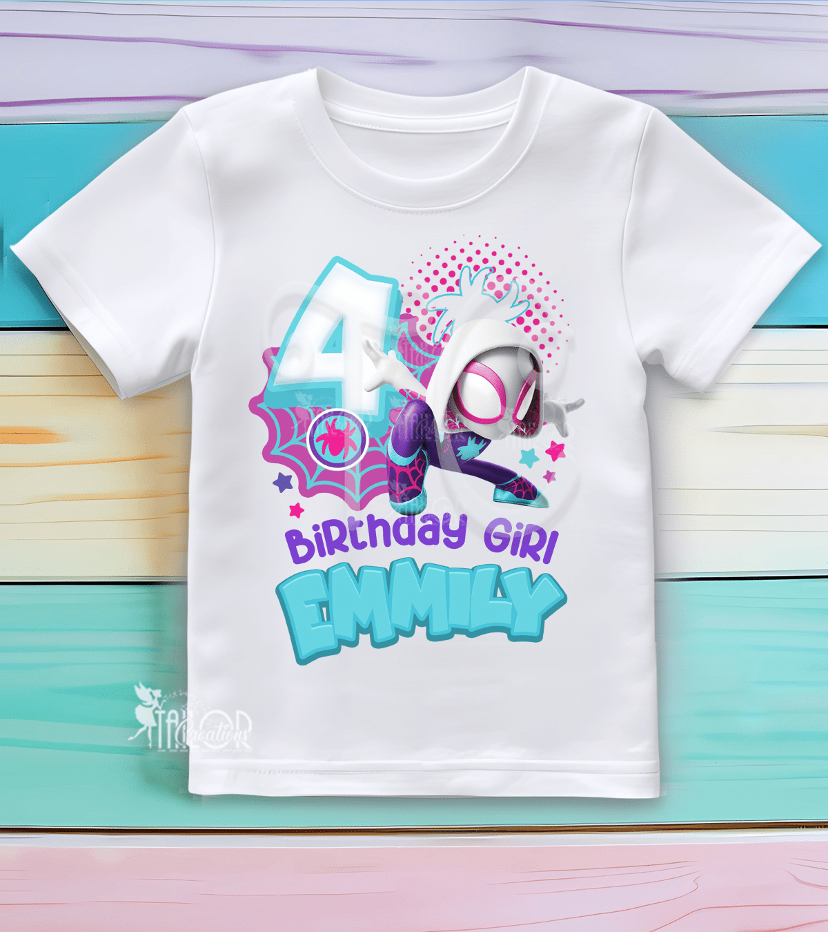 Ghost Spider Family Matching Birthday Tees Shirt - Disney Marvel Spidey Girl Birthday T Shirt