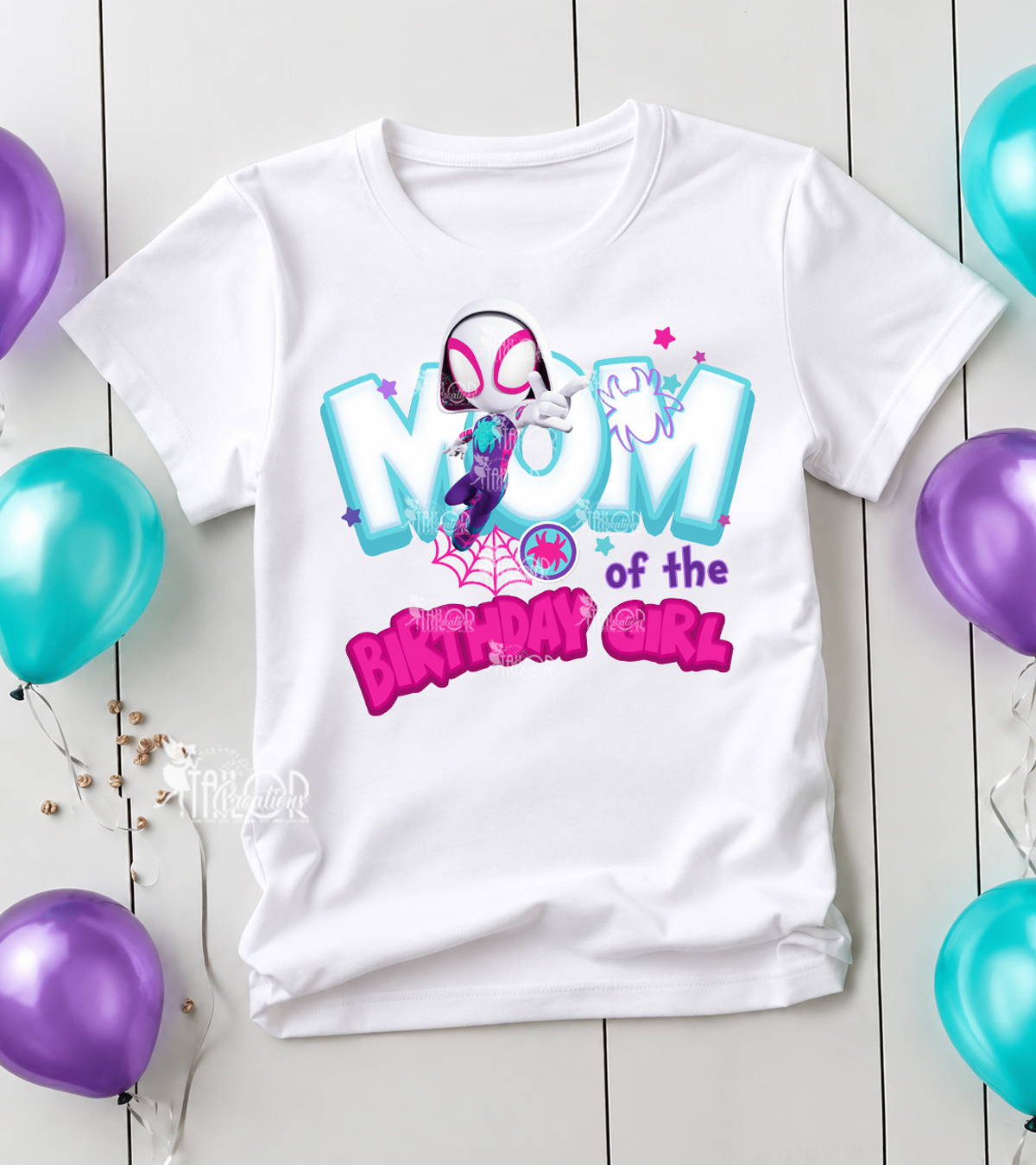 Ghost Spider Family Matching Birthday Tees Shirt - Disney Marvel Spidey Girl Birthday T Shirt