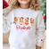 Gingerbread Christmas Name Tee Sweater Toddler Girls - Gingerbread Custom Sweatshirt Kids