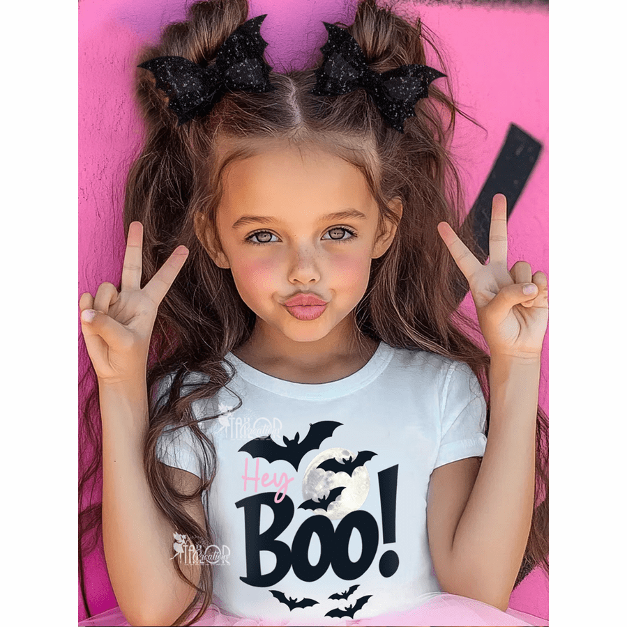 Glitter Bats Hair Bows - Halloween Bats Wing Bow Clip for Toddler Girls