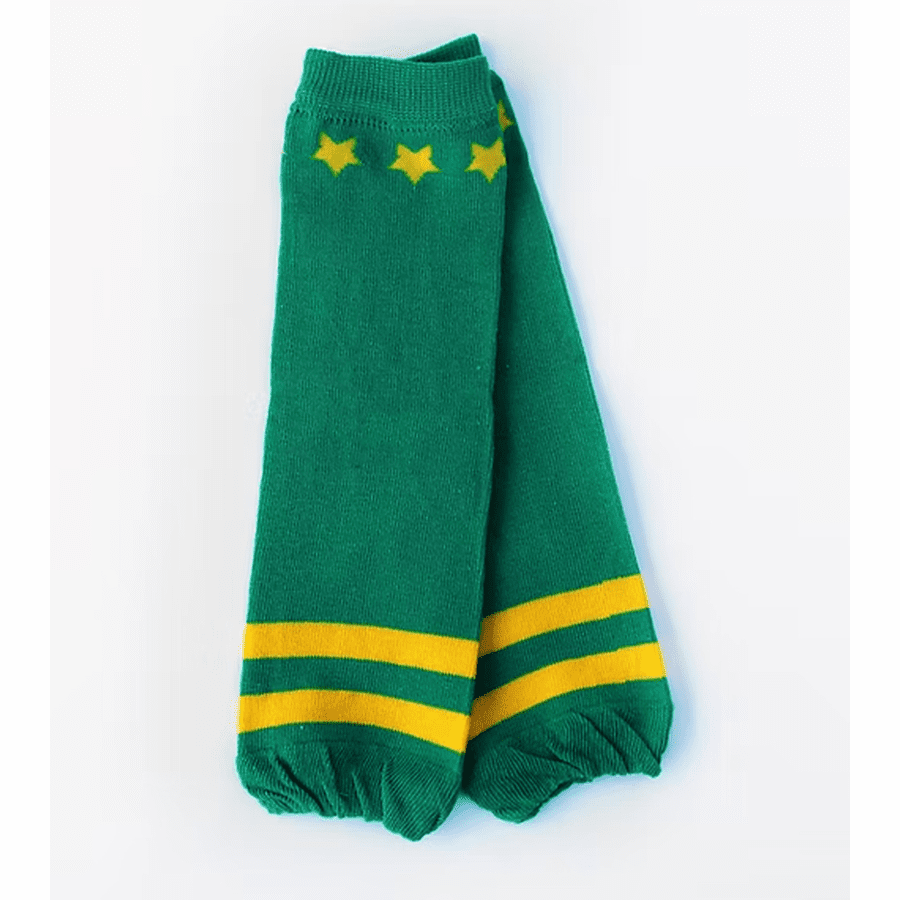 Green and Yellow Leg Warmers Toddler Baby - Sports Colors Football Leg Warmers Kids