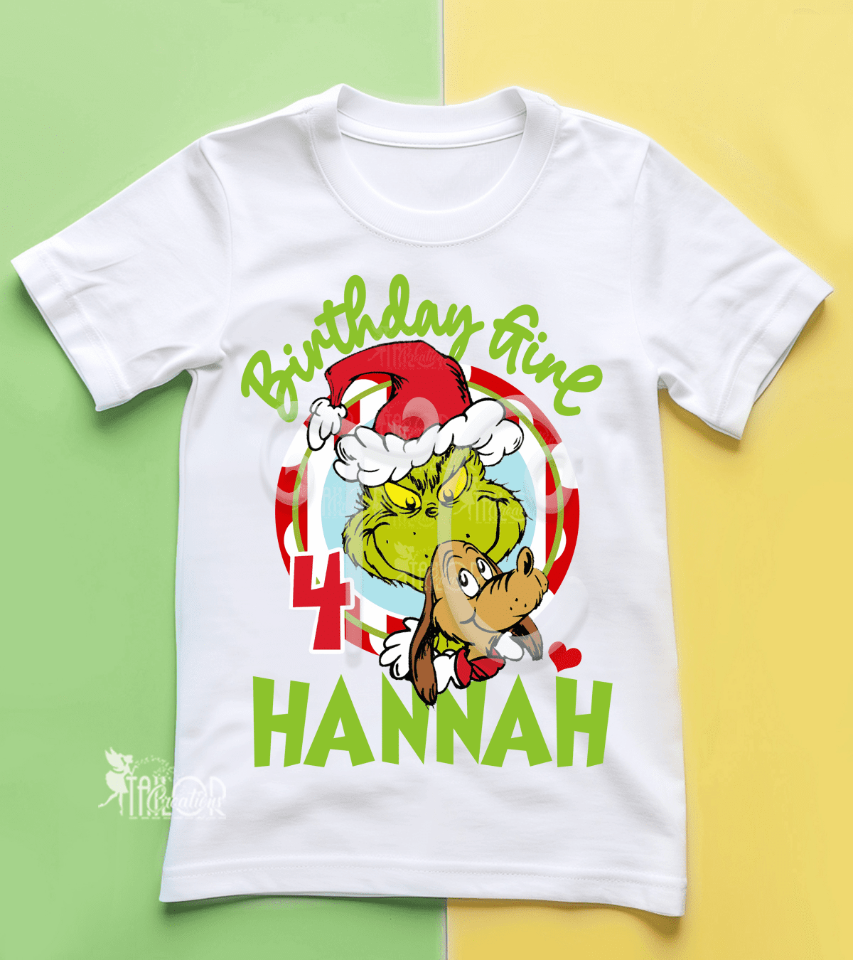 Grinch Birthday Tee Shirt for Kids Aduts - Grinch Birthday Party Outfit Kids